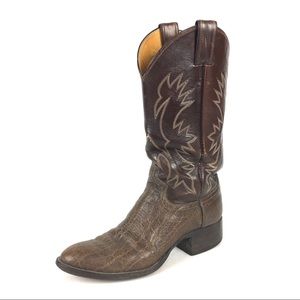 Justin Brown Leather Boots Mens Sz 8.5B